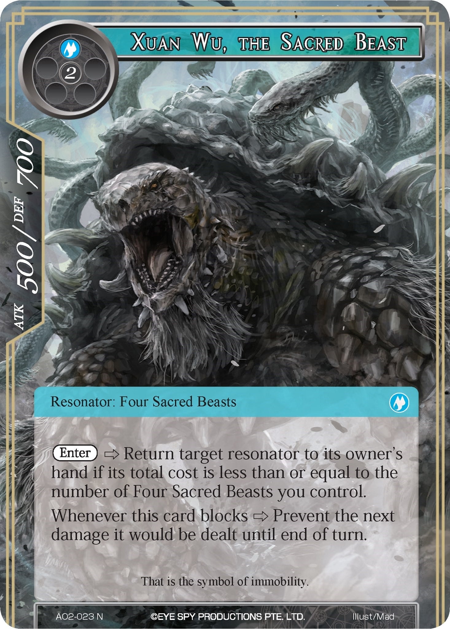 Image for Xuan Wu, the Sacred Beast (Alice Origin II) (AO2-023) - Force of Will