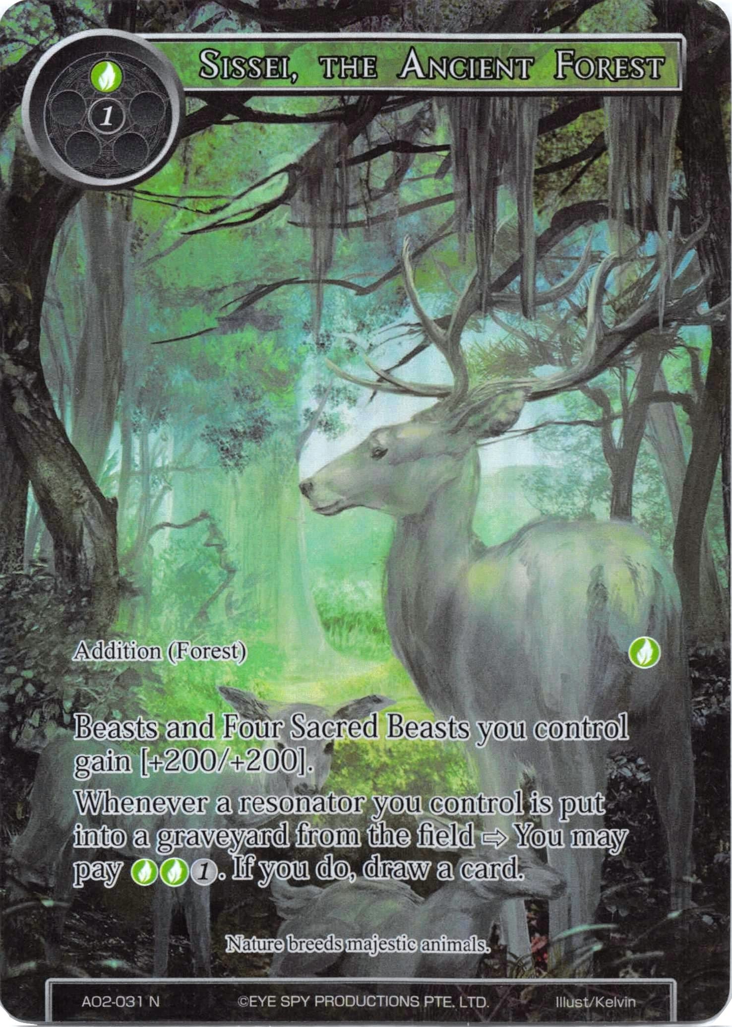 Image for Sissei, the Ancient Forest (Full Art) (Alice Origin II) (AO2-031) - Force of Will