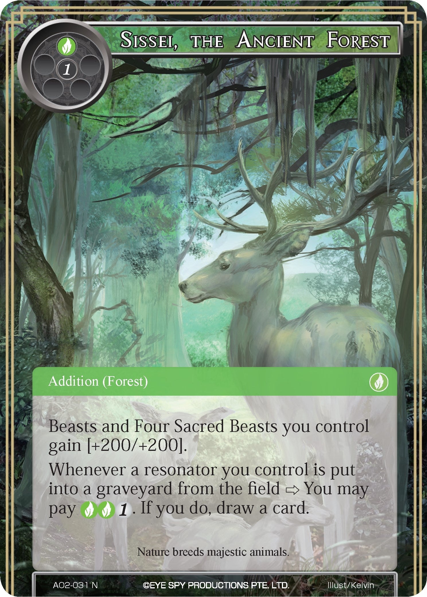 Image for Sissei, the Ancient Forest (Alice Origin II) (AO2-031) - Force of Will