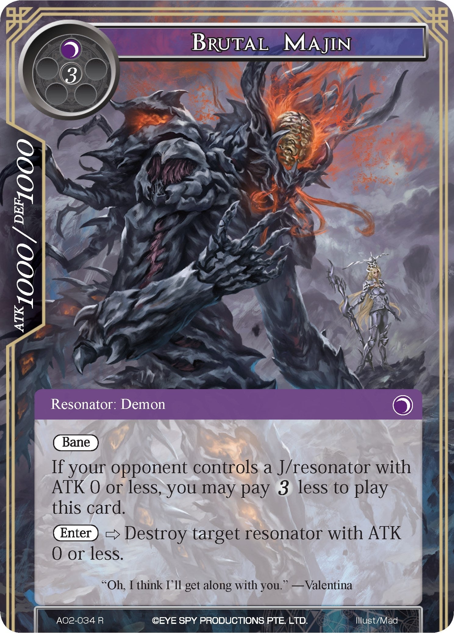 Image for Brutal Majin (Alice Origin II) (AO2-034) - Force of Will