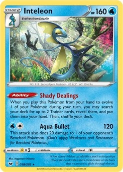 Image for Inteleon (Deck Exclusives) (058/202) - Pokemon