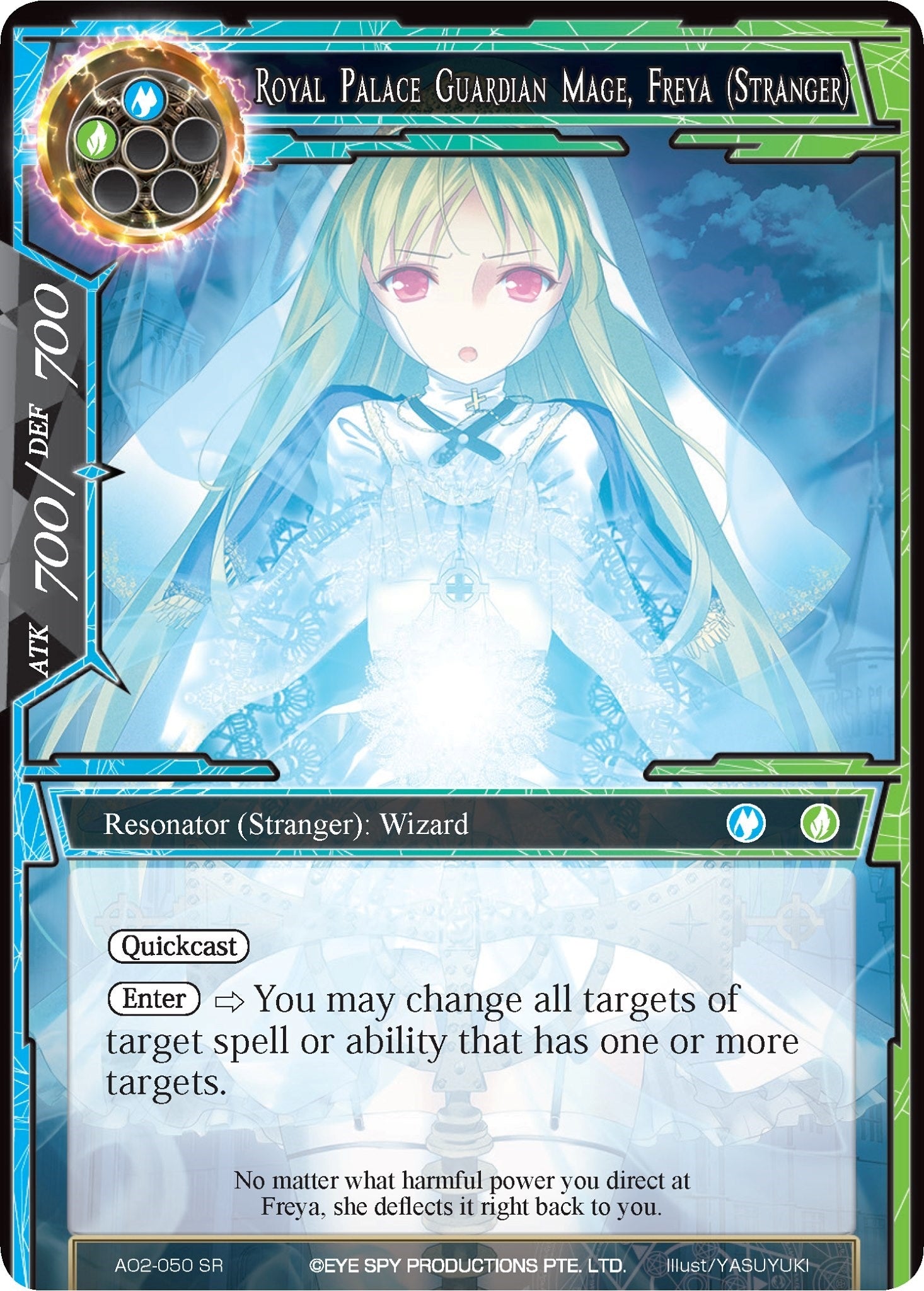Image for Royal Palace Guardian Mage, Freya (Stranger) (Alice Origin II) (AO2-050) - Force of Will