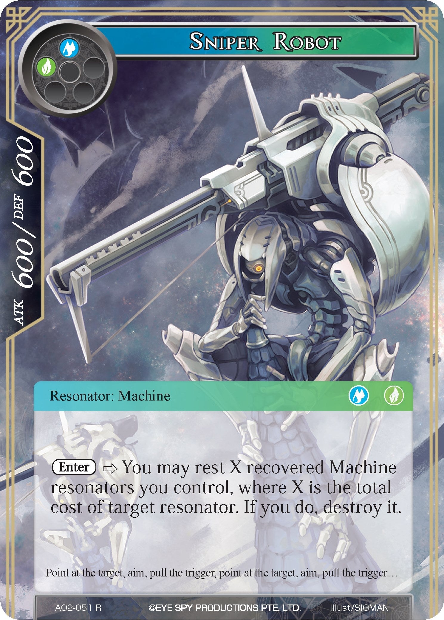 Image for Sniper Robot (Alice Origin II) (AO2-051) - Force of Will