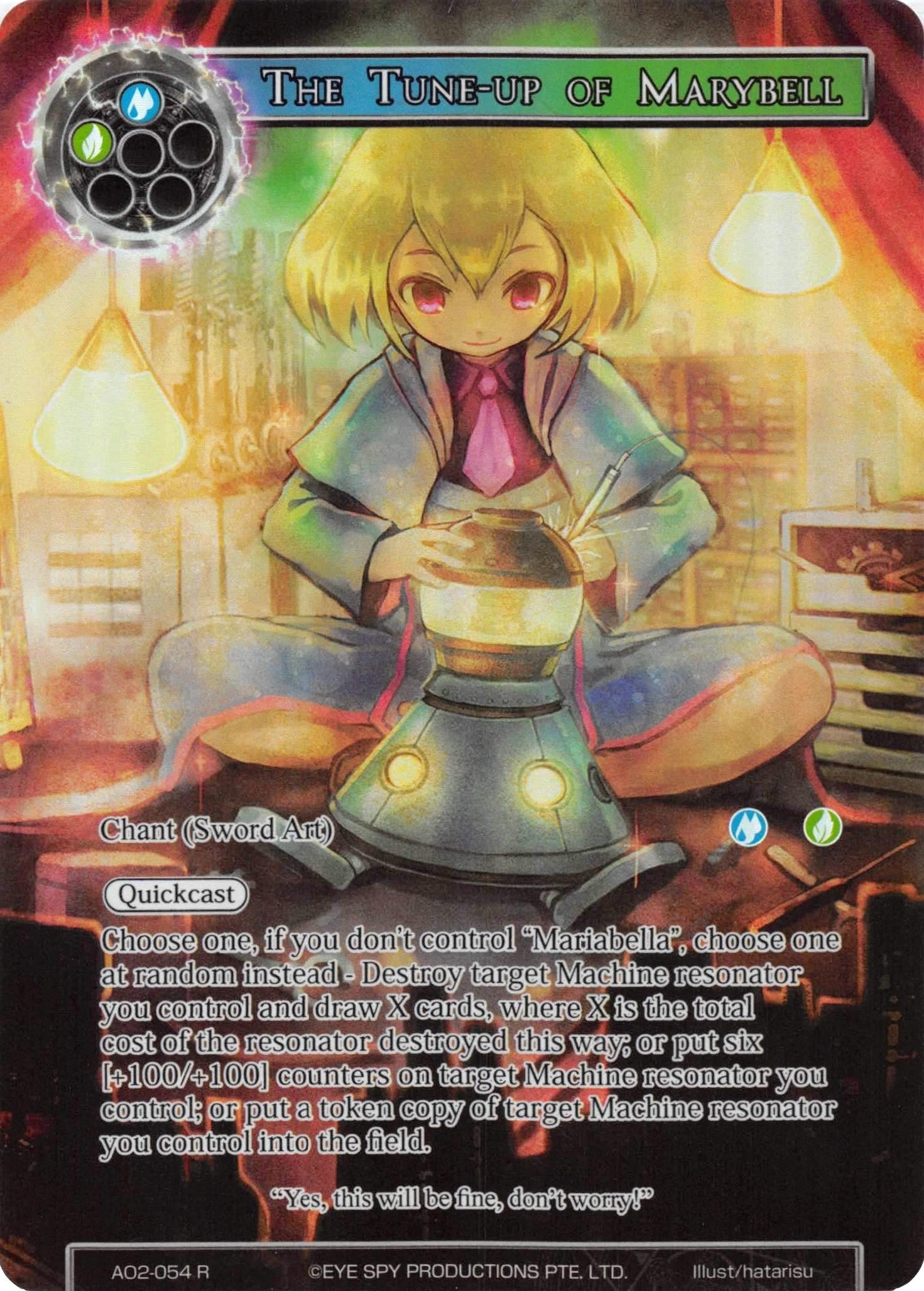 Image for The Tune-up of Marybell (Full Art) (Alice Origin II) (AO2-054) - Force of Will