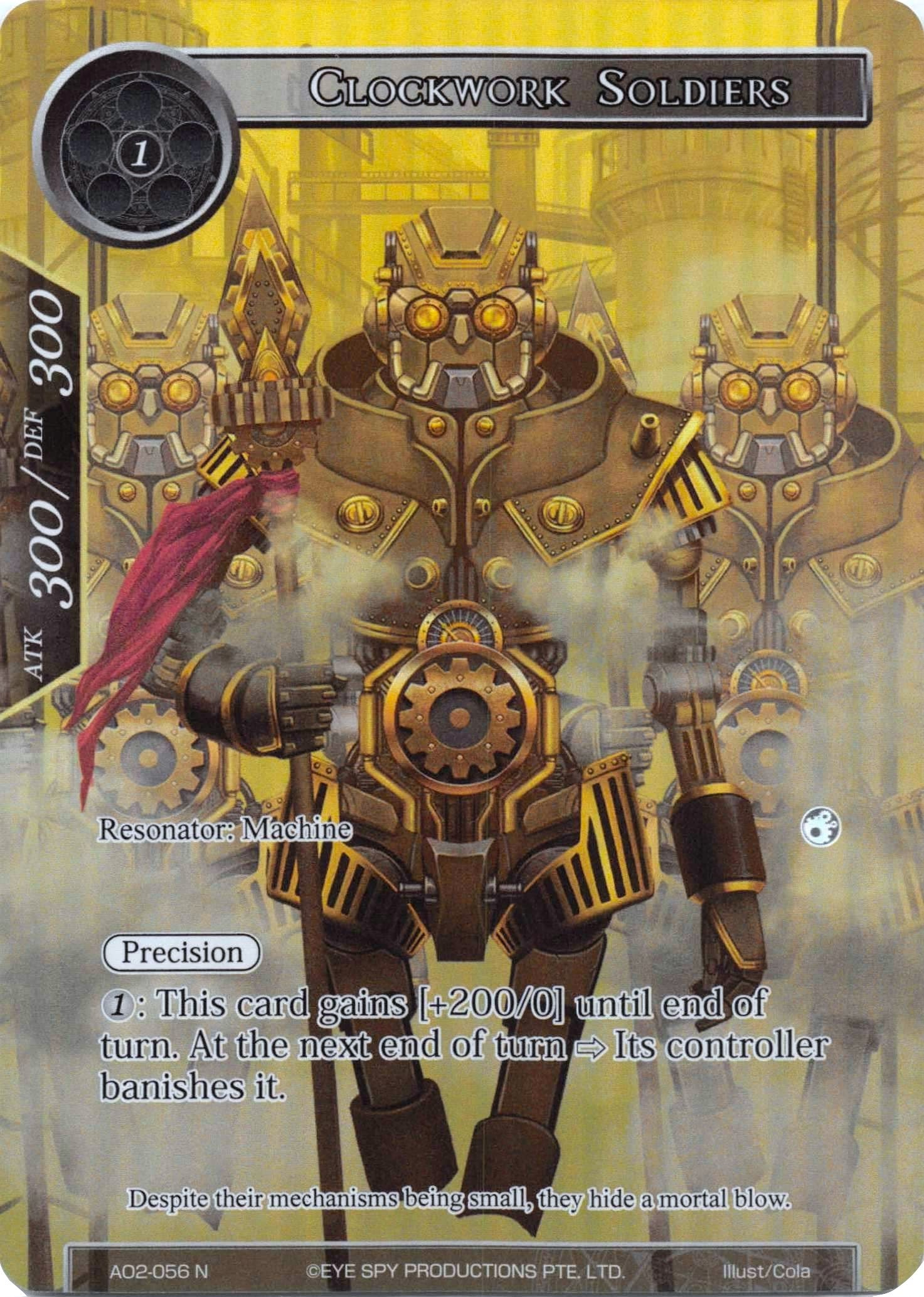 Image for Clockwork Soldiers (Full Art) (Alice Origin II) (AO2-056) - Force of Will