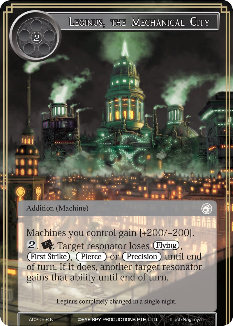 Image for Leginus, the Mechanical City (Alice Origin II) (AO2-058) - Force of Will