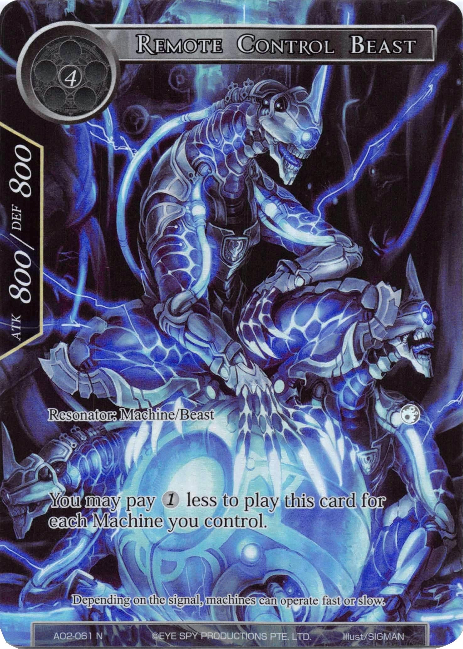 Image for Remote Control Beast (Full Art) (Alice Origin II) (AO2-061) - Force of Will