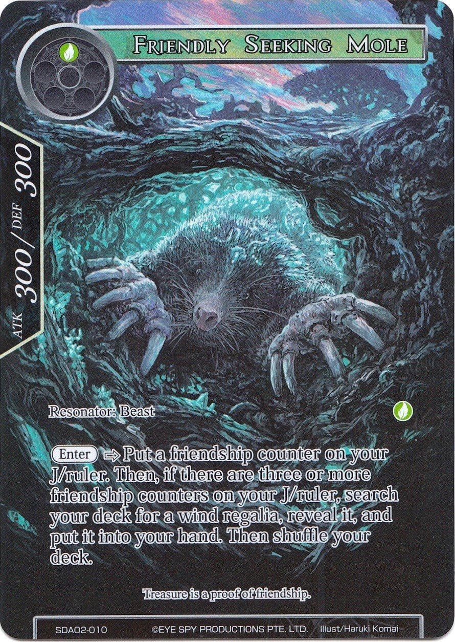 Image for Friendly Seeking Mole (Full Art) (Alice Origin II Starter Deck) (SDAO2-010) - Force of Will