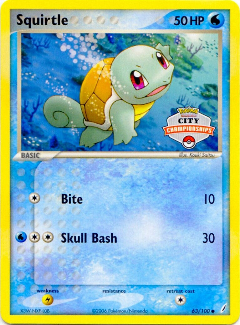 Image for Squirtle - 63/100 (City Championships) (League & Championship Cards) (063/100) - Pokemon