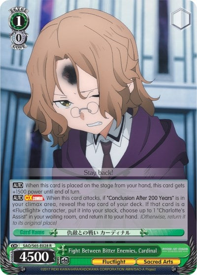 Image for Fight Between Bitter Enemies, Cardinal (Sword Art Online -Alicization-) (SAO/S65-E028 R) - Weiss Schwarz