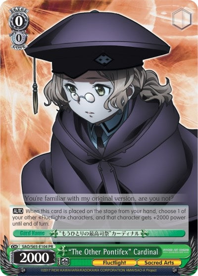 Image for "The Other Pontifex" Cardinal (Sword Art Online -Alicization-) (SAO/S65-E104 PR) - Weiss Schwarz