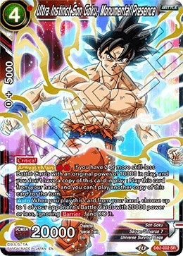 Image for Ultra Instinct Son Goku, Monumental Presence (Draft Box 05 - Divine Multiverse) (DB2-002) - Dragon Ball Super: Masters
