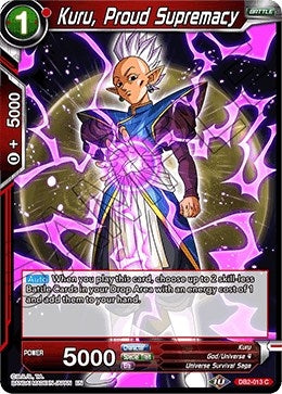 Image for Kuru, Proud Supremacy (Draft Box 05 - Divine Multiverse) (DB2-013) - Dragon Ball Super: Masters