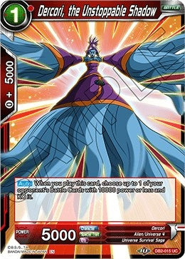 Image for Dercori, the Unstoppable Shadow (Draft Box 05 - Divine Multiverse) (DB2-015) - Dragon Ball Super: Masters