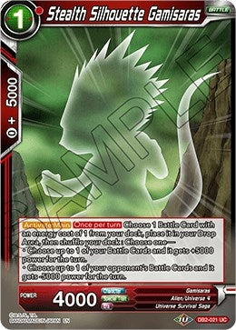 Image for Stealth Silhouette Gamisaras (Draft Box 05 - Divine Multiverse) (DB2-021) - Dragon Ball Super: Masters