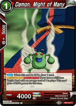 Image for Damon, Might of Many (Draft Box 05 - Divine Multiverse) (DB2-022) - Dragon Ball Super: Masters