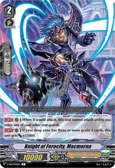 Image for Knight of Ferocity, Macmorna (V-EB12: Team Dragon's Vanity) (V-EB12/035EN) - Cardfight Vanguard