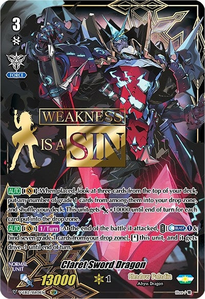 Image for Claret Sword Dragon (SSR) (V-EB12: Team Dragon's Vanity) (V-EB12/SSR01EN) - Cardfight Vanguard