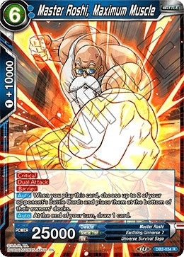 Image for Master Roshi, Maximum Muscle (Draft Box 05 - Divine Multiverse) (DB2-034) - Dragon Ball Super: Masters