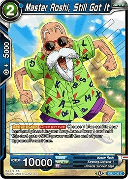 Image for Master Roshi, Still Got It (Draft Box 05 - Divine Multiverse) (DB2-035) - Dragon Ball Super: Masters