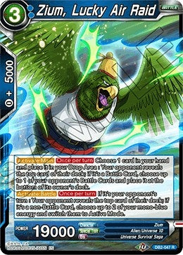 Image for Zium, Lucky Air Raid (Draft Box 05 - Divine Multiverse) (DB2-047) - Dragon Ball Super: Masters