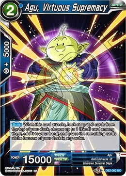 Image for Agu, Virtuous Supremacy (Draft Box 05 - Divine Multiverse) (DB2-060) - Dragon Ball Super: Masters