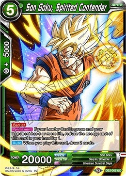 Image for Son Goku, Spirited Contender (Draft Box 05 - Divine Multiverse) (DB2-065) - Dragon Ball Super: Masters