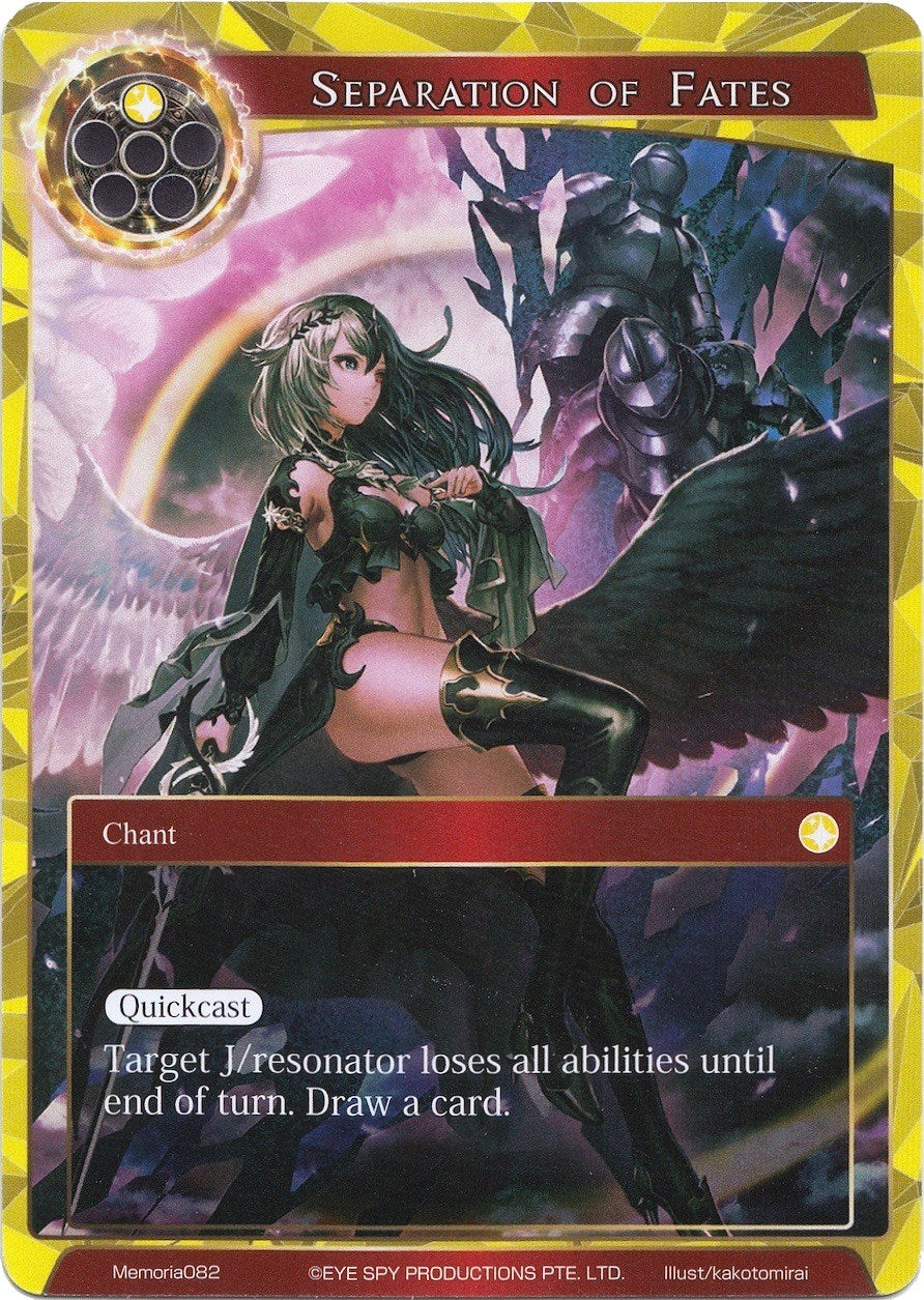 Image for Separation of Fates (Alice Origin Memoria Cards) (Memoria082) - Force of Will