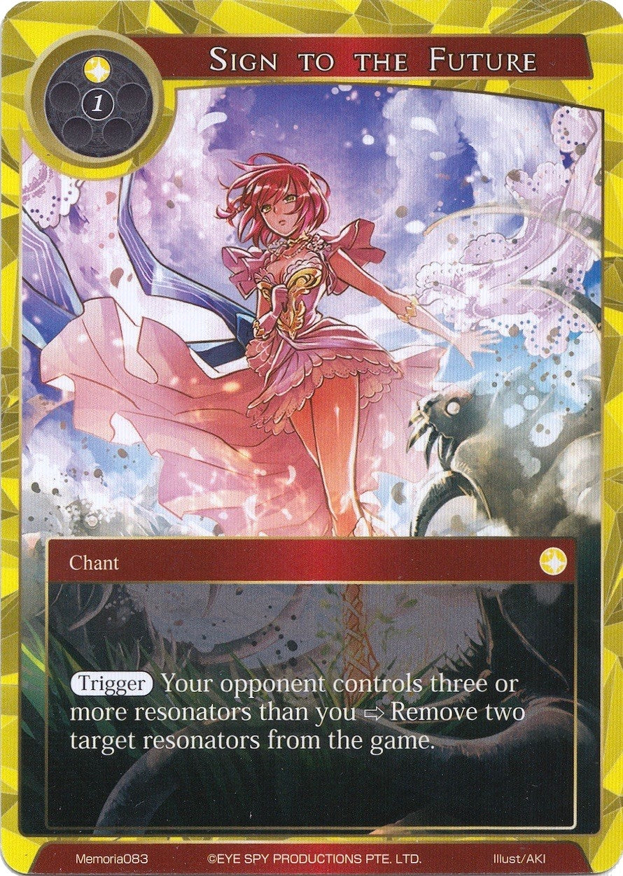 Image for Sign to the Future (Alice Origin Memoria Cards) (Memoria083) - Force of Will