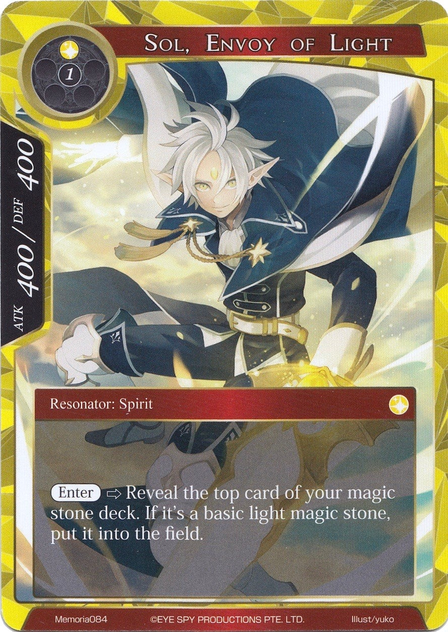 Image for Sol, Envoy of Light (Alice Origin Memoria Cards) (Memoria084) - Force of Will