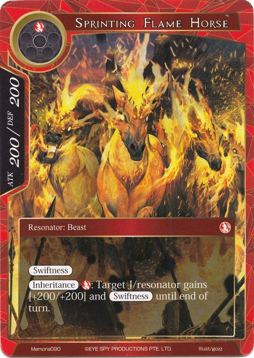 Image for Sprinting Flame Horse (Alice Origin Memoria Cards) (Memoria090) - Force of Will