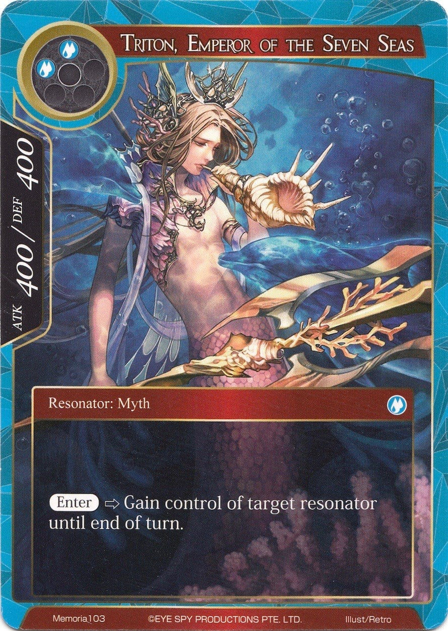 Image for Triton, Emperor of the Seven Seas (Alice Origin Memoria Cards) (Memoria103) - Force of Will