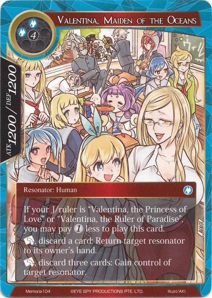 Image for Valentina, Maiden of the Oceans (Alice Origin Memoria Cards) (Memoria104) - Force of Will