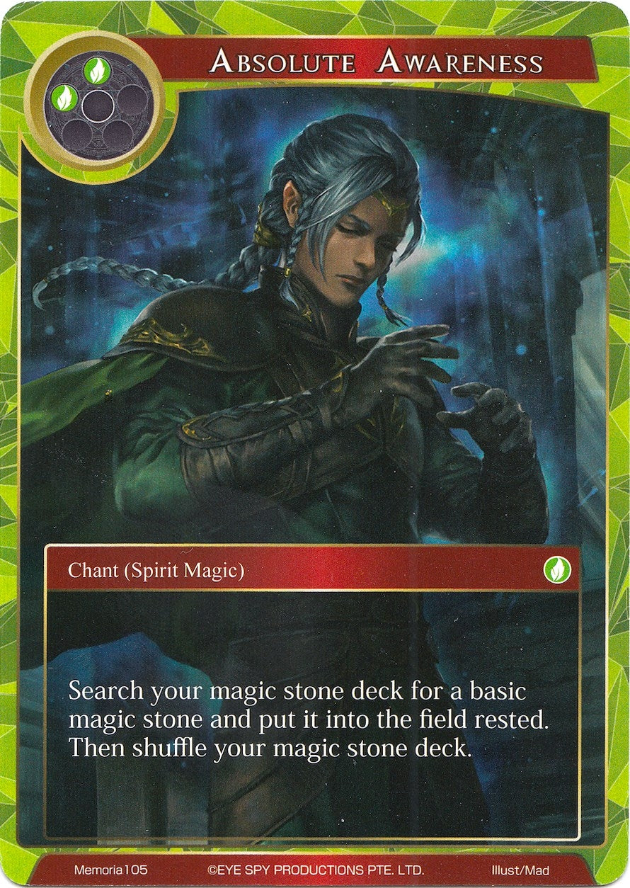 Image for Absolute Awareness (Alice Origin Memoria Cards) (Memoria105) - Force of Will