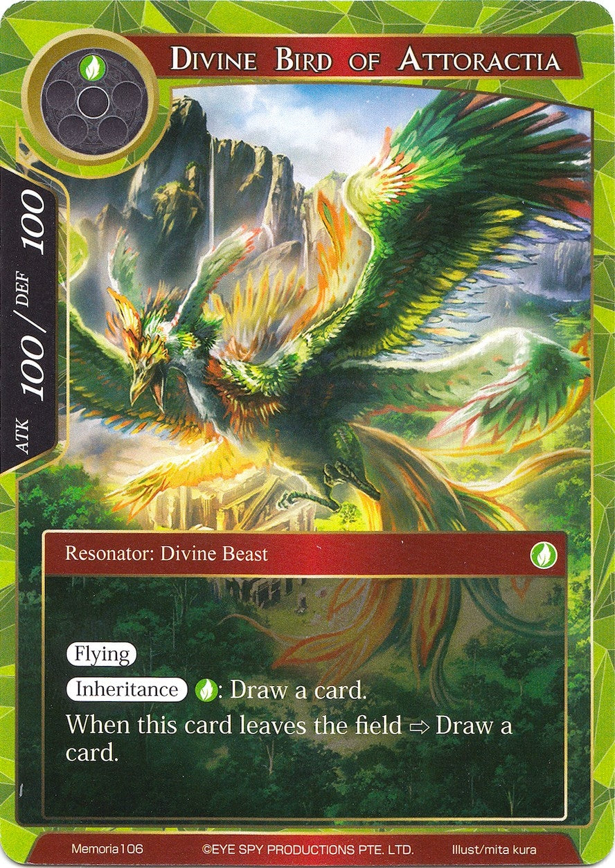 Image for Divine Bird of Attoractia (Alice Origin Memoria Cards) (Memoria106) - Force of Will