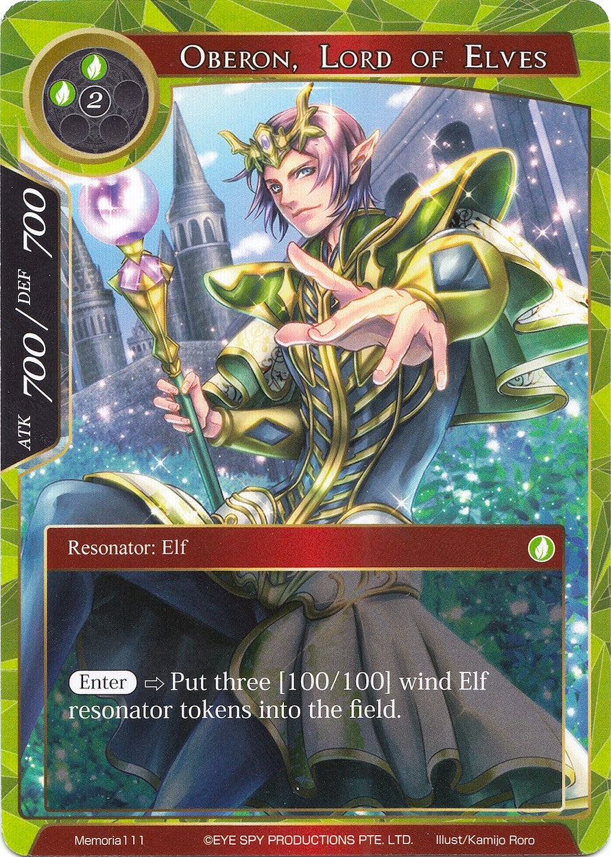 Image for Oberon, Lord of Elves (Alice Origin Memoria Cards) (Memoria111) - Force of Will