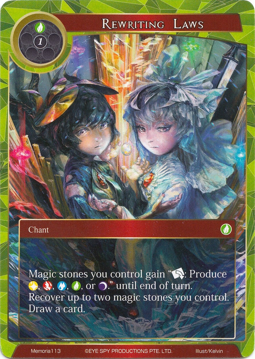 Image for Rewriting Laws (Alice Origin Memoria Cards) (Memoria113) - Force of Will