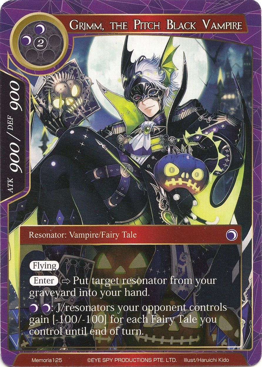 Image for Grimm, the Pitch Black Vampire (Alice Origin Memoria Cards) (Memoria125) - Force of Will