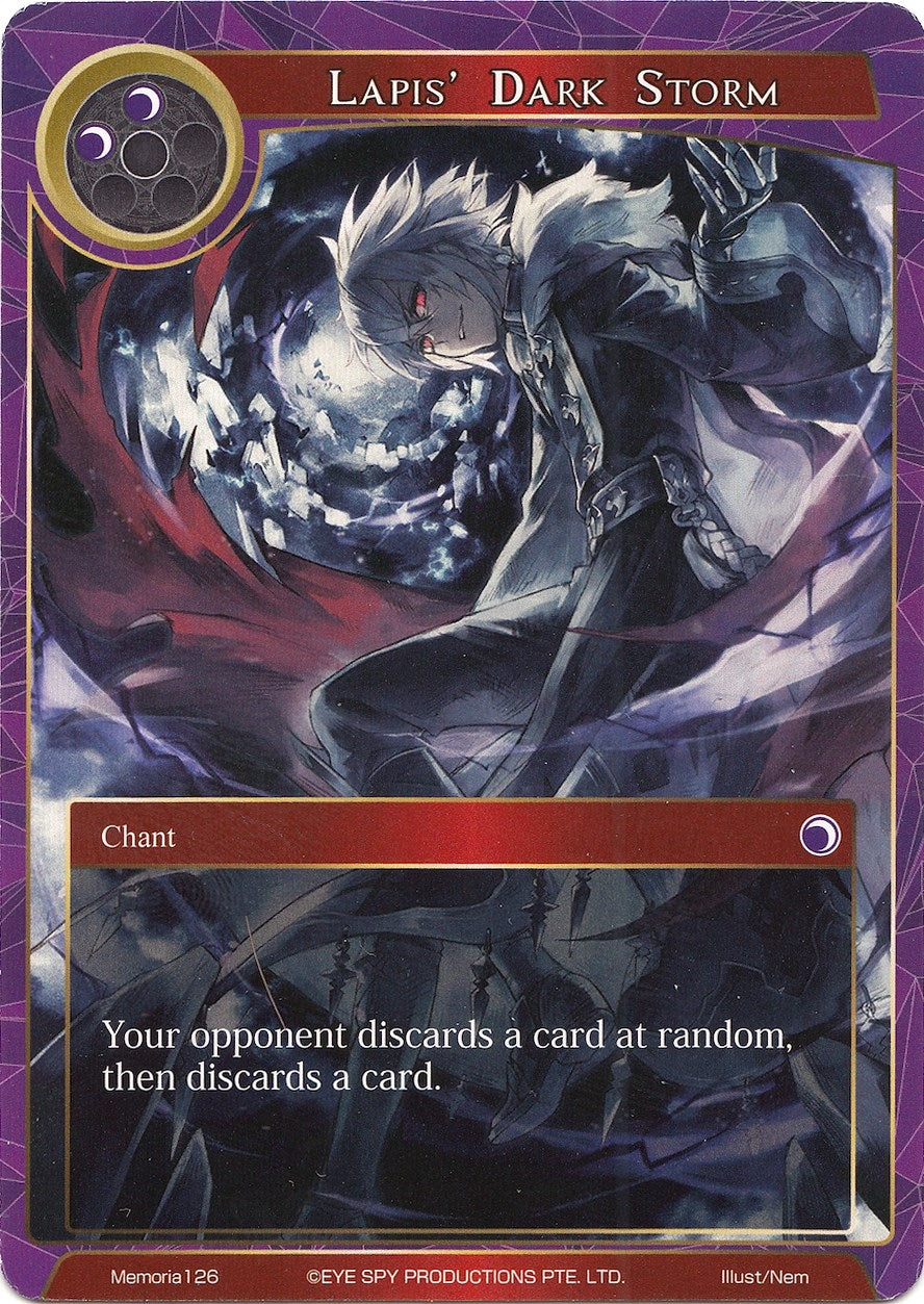 Image for Lapis' Dark Storm (Alice Origin Memoria Cards) (Memoria126) - Force of Will