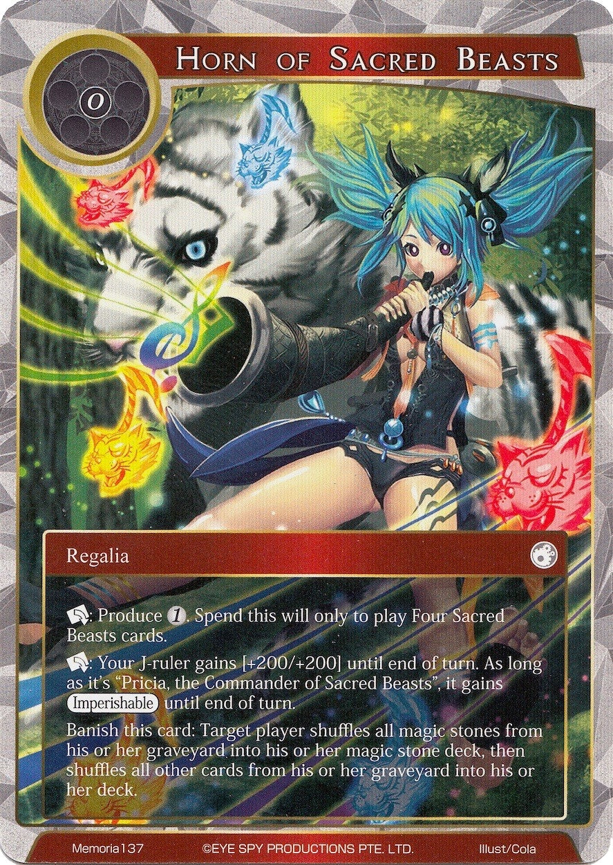 Image for Horn of Sacred Beasts (Alice Origin Memoria Cards) (Memoria137) - Force of Will