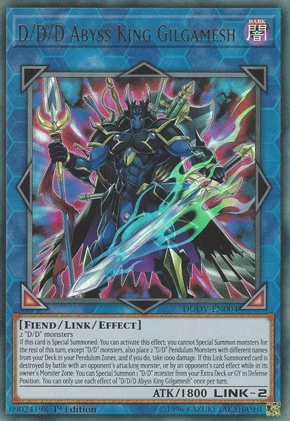 Image for D/D/D Abyss King Gilgamesh (Duel Overload) (DUOV-EN004) - YuGiOh