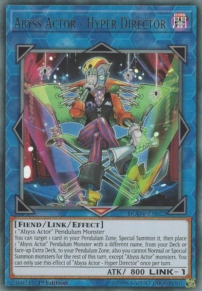 Image for Abyss Actor - Hyper Director (Duel Overload) (DUOV-EN022) - YuGiOh