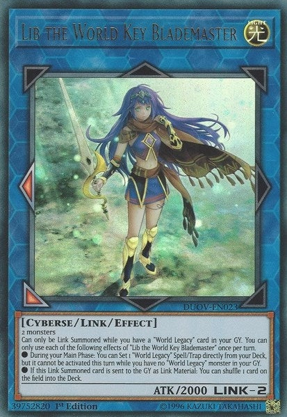 Image for Lib the World Key Blademaster (Duel Overload) (DUOV-EN023) - YuGiOh