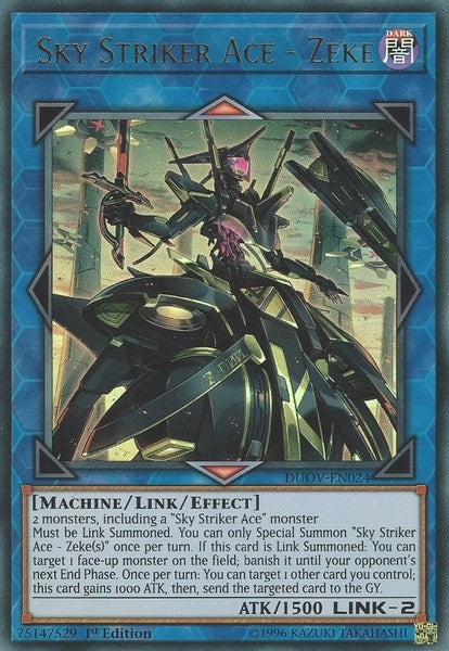 Image for Sky Striker Ace - Zeke (Duel Overload) (DUOV-EN024) - YuGiOh