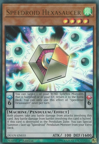 Image for Speedroid Hexasaucer (Duel Overload) (DUOV-EN035) - YuGiOh