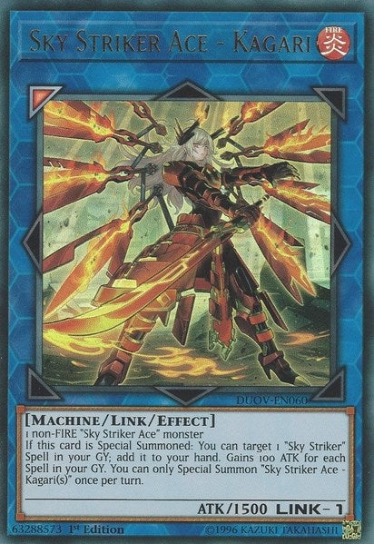 Image for Sky Striker Ace - Kagari (Duel Overload) (DUOV-EN060) - YuGiOh