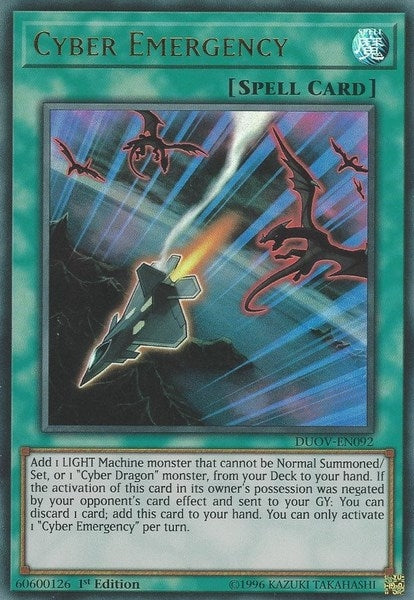 Image for Cyber Emergency (Duel Overload) (DUOV-EN092) - YuGiOh