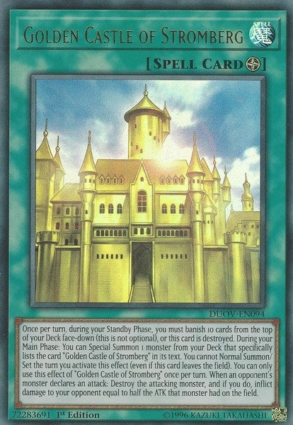 Image for Golden Castle of Stromberg (Duel Overload) (DUOV-EN094) - YuGiOh