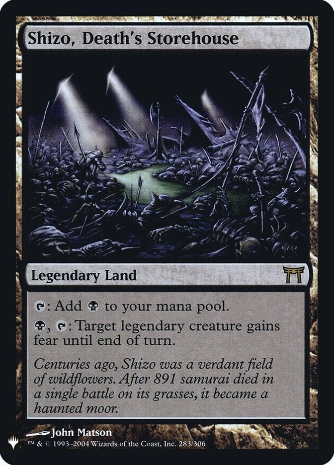 Image for Shizo, Death's Storehouse (The List Reprints) (283) - Magic: The Gathering