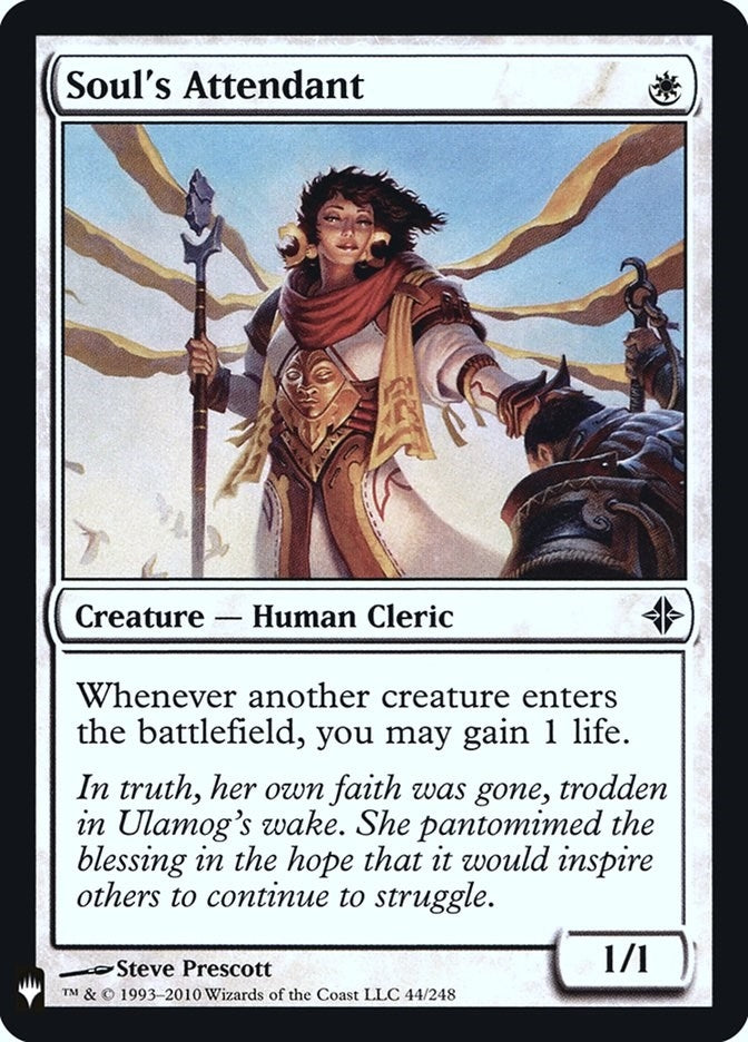 Image for Soul's Attendant (The List Reprints) (44) - Magic: The Gathering